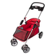Red dog pushchair, 89 x 37 x 87 cm