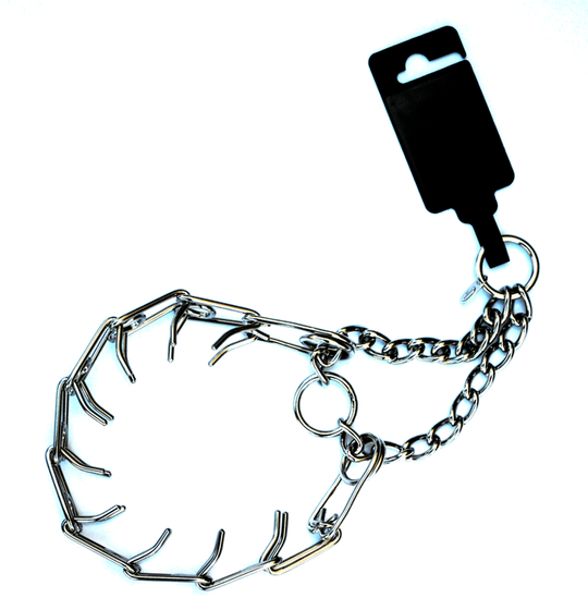Steel prong training collar for dogs