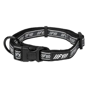 FuzzYard FY Active Neoprene Dog Collar in Black