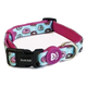 Dukier Cupcake dog collar, pastel blue, neoprene lined, 15 mm
