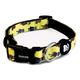 Dukier Superheroes dog collar, red and yellow, neoprene lined, 15 mm