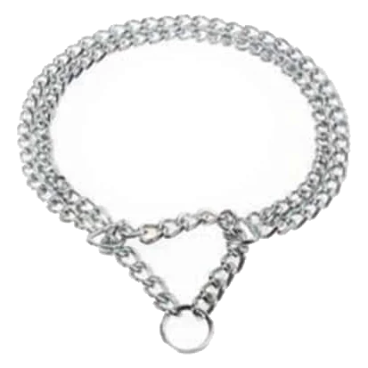 Double check chain dog collar, 40 to 60 cm