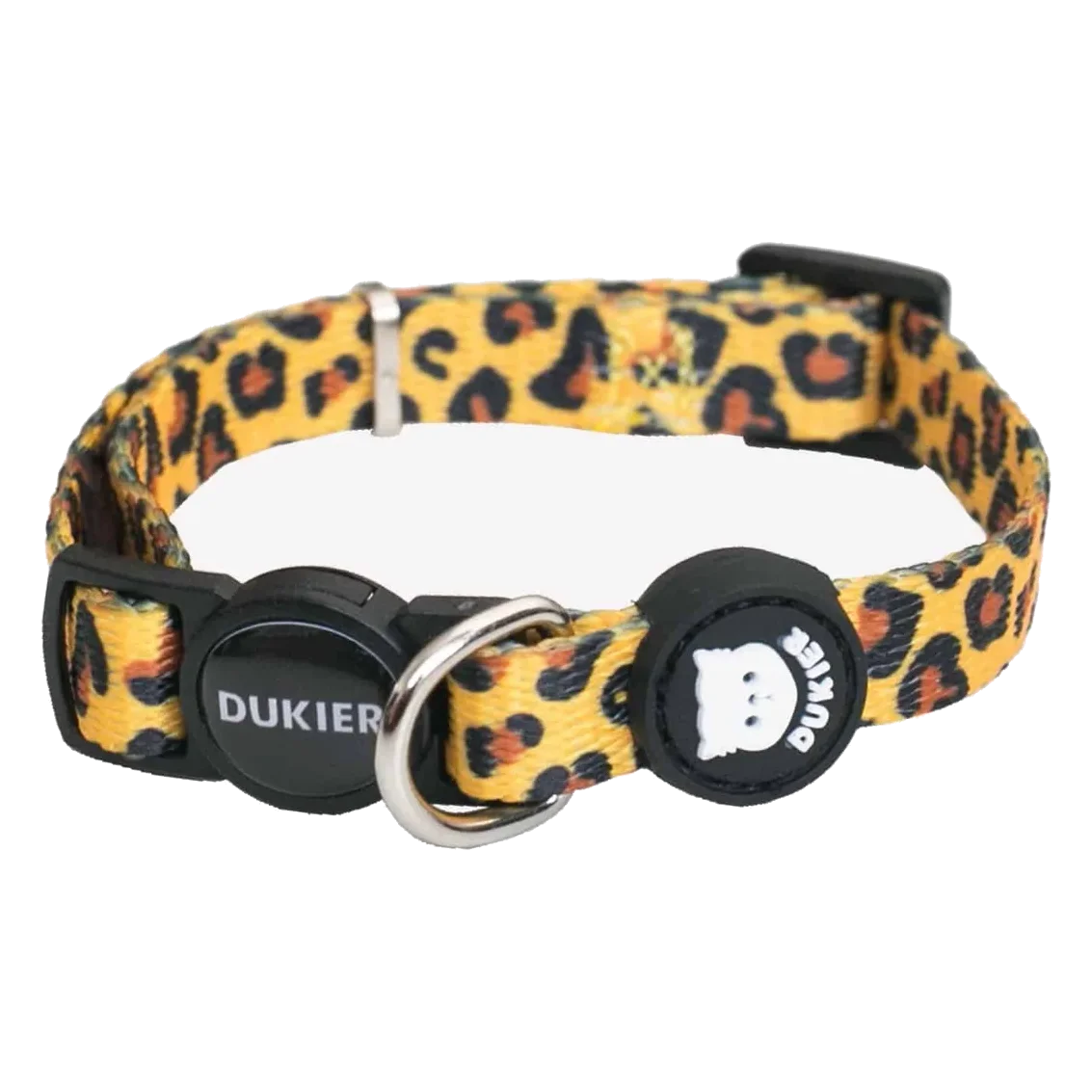 Dukier animal print cat collar