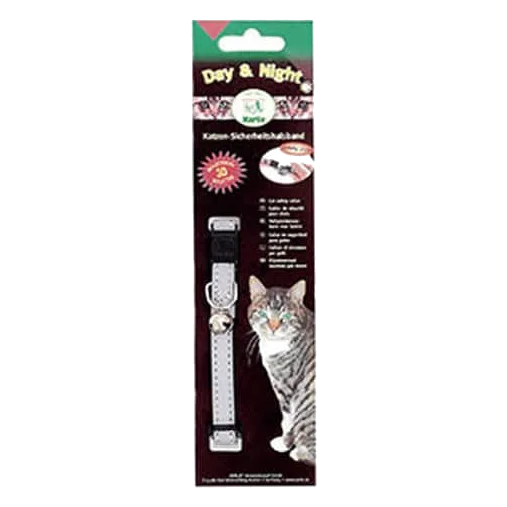 Grey reflective cat collar