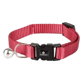 Ziggi kitten collar, cherry, 15–22 cm, 10 mm