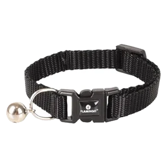 Ziggi kitten collar, black, 15–22 cm, 10 mm