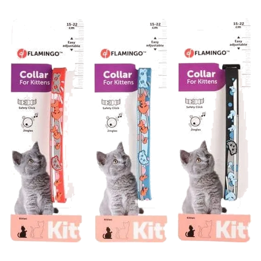 Nanou kitten collar, 15–22 cm, 10 mm, assorted