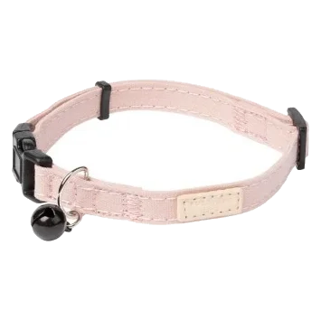 FuzzYard Life cotton cat collar, Soft Blush