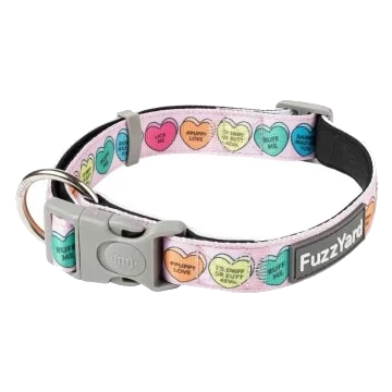 Neoprene dog collar FuzzYard Candy Hearts
