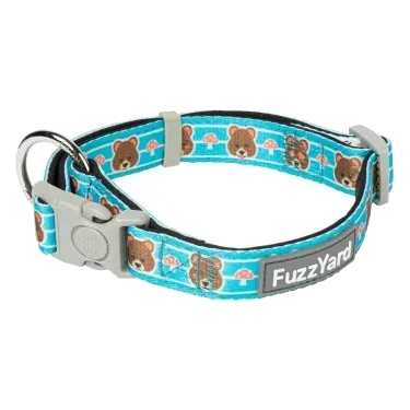 Neoprene dog collar FuzzYard Fuzz Bear
