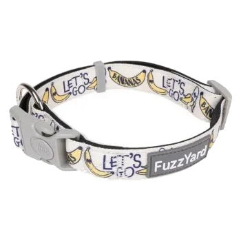Neoprene dog collar FuzzYard Go Bananas