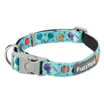 Neoprene dog collar FuzzYard Hey Suckers!