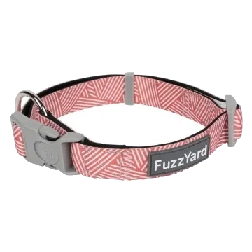 FuzzYard Thornbury Brick Red Padded Neoprene Dog Collar