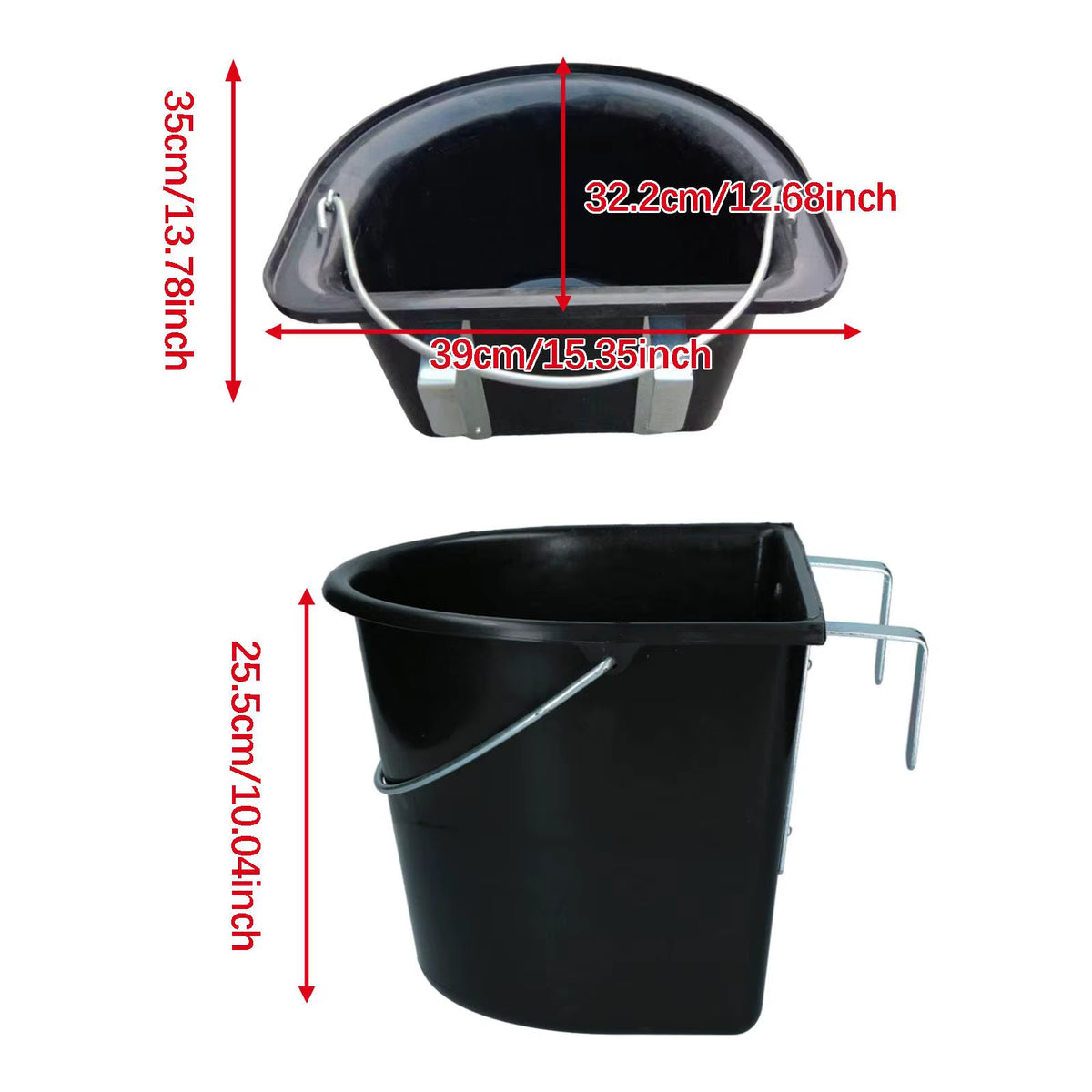 Hanging fence feeder for horses – view 6