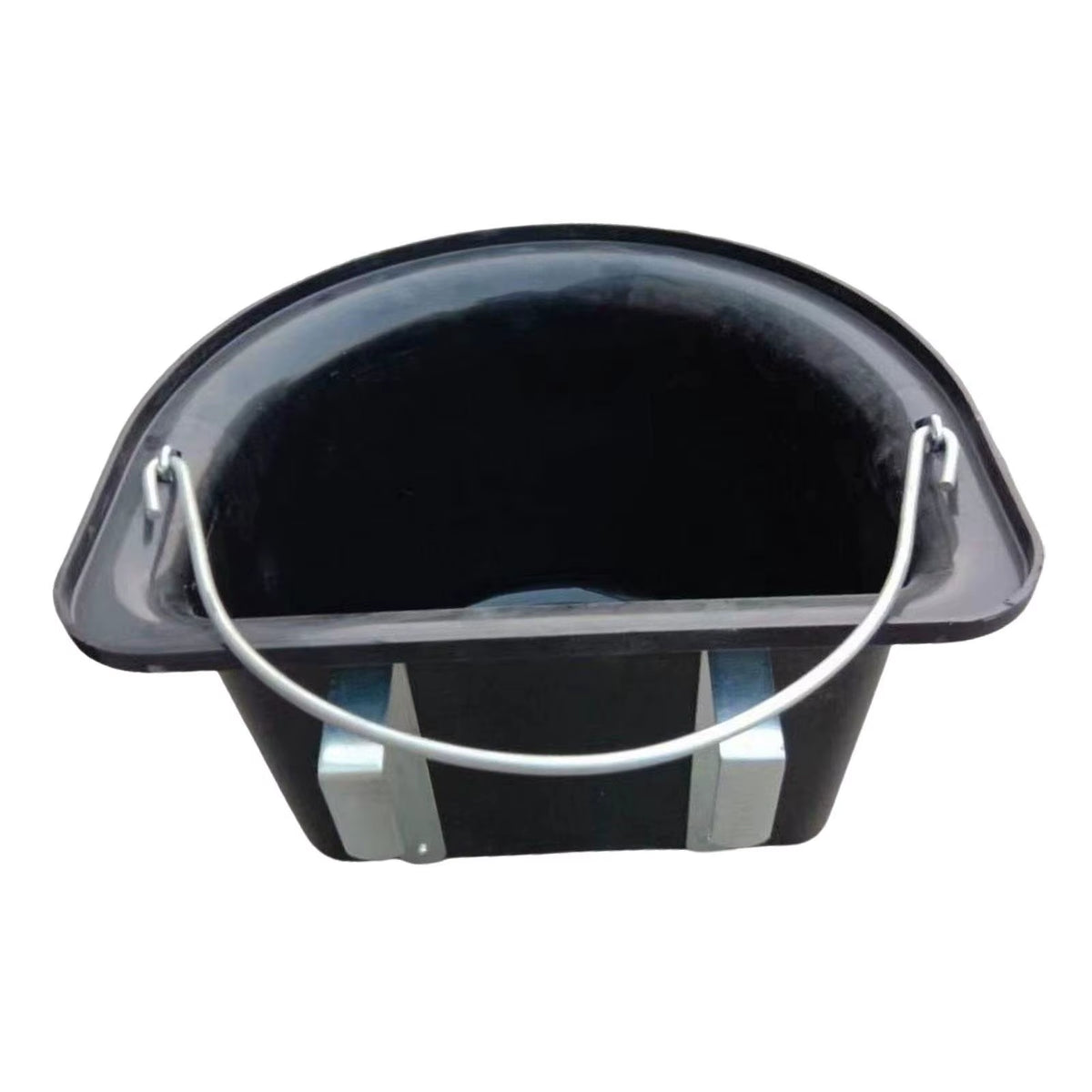 Hanging fence feeder for horses