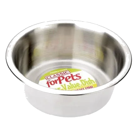 Classic Value Stainless Steel Dog Bowl