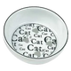 Ceramic cat bowl, 13 cm
