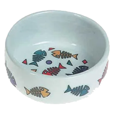 Ceramic cat bowl