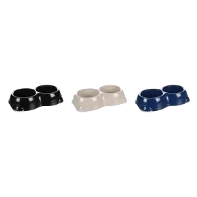 Leno double slow feeder dog bowl, 2 x 330 ml or 2 x 650 ml