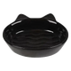 Gizmo black ceramic cat bowl, 13 cm