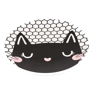 Guus mosaic ceramic cat bowl, 12.7 cm
