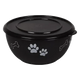 Flamingo Metal Dog Bowl with Lid, Sizes S to XL
