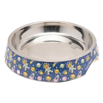 FuzzYard Pluto Pussycat flat whisker-friendly cat bowl, 420 ml