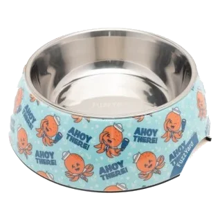 FuzzYard Ahoy There! Non-Slip Stainless Steel Dog Bowl