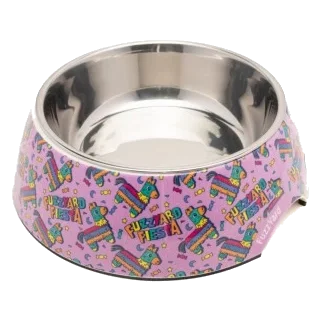 FuzzYard Fiesta non-slip stainless steel dog bowl