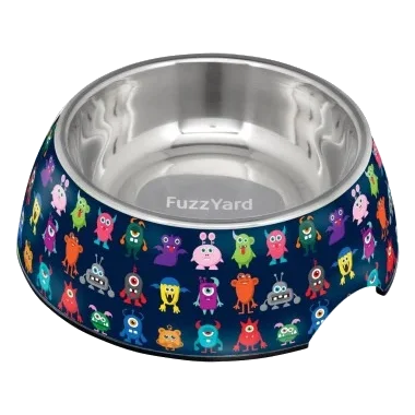 FuzzYard Yardsters non-slip stainless steel dog bowl