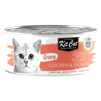 Wet cat food Kit Cat Gravy chicken and salmon 70 g