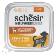Schesir Monoprotein Hip & Joint venison wet dog food, 150 g tray