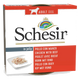 Schesir chicken with beef in jelly, wet adult dog food, 150 g