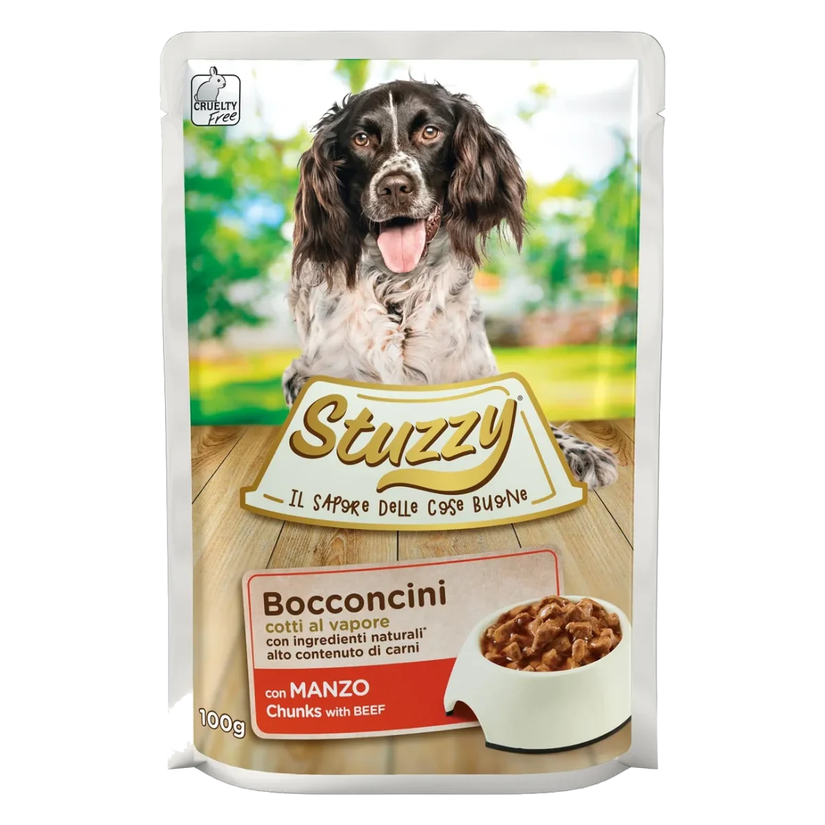 Stuzzy Beef Wet Dog Food, 100 g Pouch