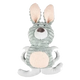Flamingo Small Dog Club green rabbit plush dog toy, 29 cm