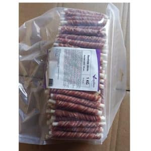 Rabbit sticks dog treats, 12 cm, 1 kg