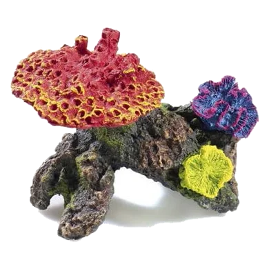 Small coral aquarium ornaments, 2 pieces