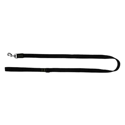 Bub's dog show lead, black, 140 to 220 cm