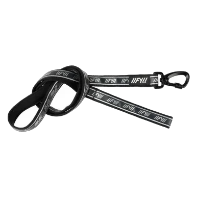 FuzzYard FY Active Neoprene Dog Lead in Black, 140 cm