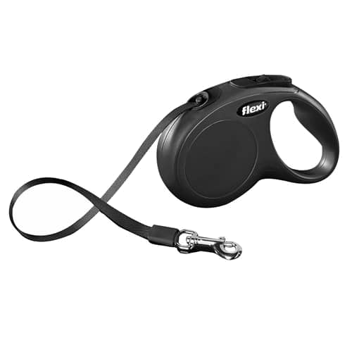 Flexi Compact black tape retractable dog lead