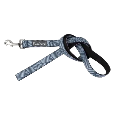 FuzzYard Thornbury Aegean Blue Padded Neoprene Dog Lead