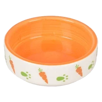 Ibo yellow ceramic bowl for small animals, 13 cm, 310 ml