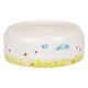 Kiki round white ceramic bowl for small animals, 11.5 × 11.5 × 4.5 cm