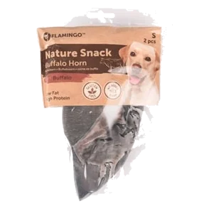 Flamingo Buffalo Horn Dog Chew, 2 Pieces