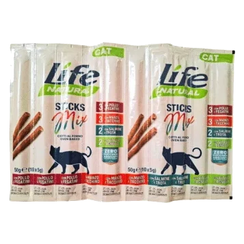 Life Cat Deli Snack mixed sticks for cats, 10 × 5 g