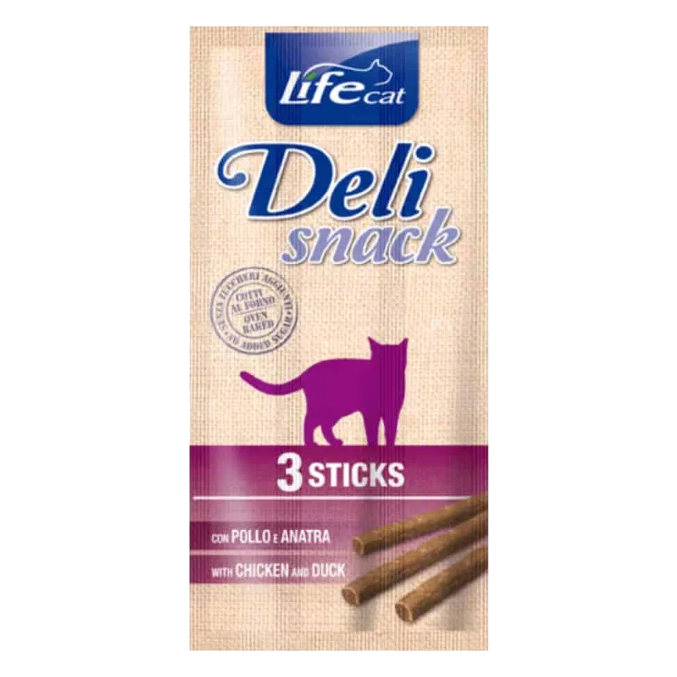 Life Cat Deli Snack chicken and duck sticks, 3 × 5 g