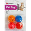 Blister pack of 4 bell balls for cats