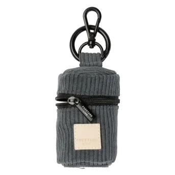 FuzzYard Life Corduroy Dog Poo Bag Dispenser in Slate Grey