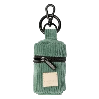 FuzzYard Life Corduroy Dog Poo Bag Dispenser in Myrtle Green