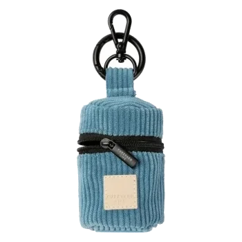 FuzzYard Life Corduroy Dog Poo Bag Dispenser in French Blue